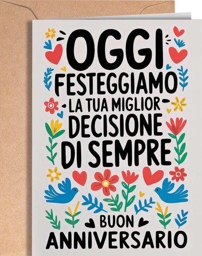 Biglietto anniversario - biglietto,