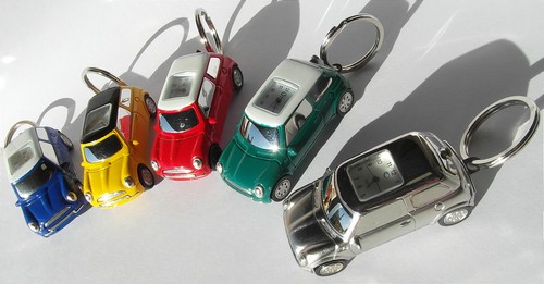 Rover mini car clock - car,